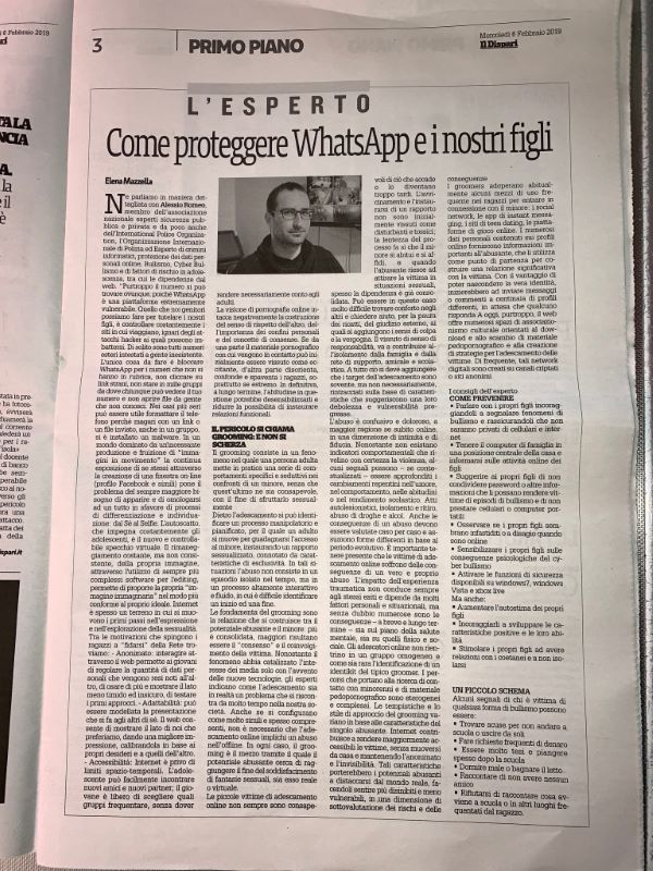 Articolo tratto da Il Dispari del 6 febbraio 2019